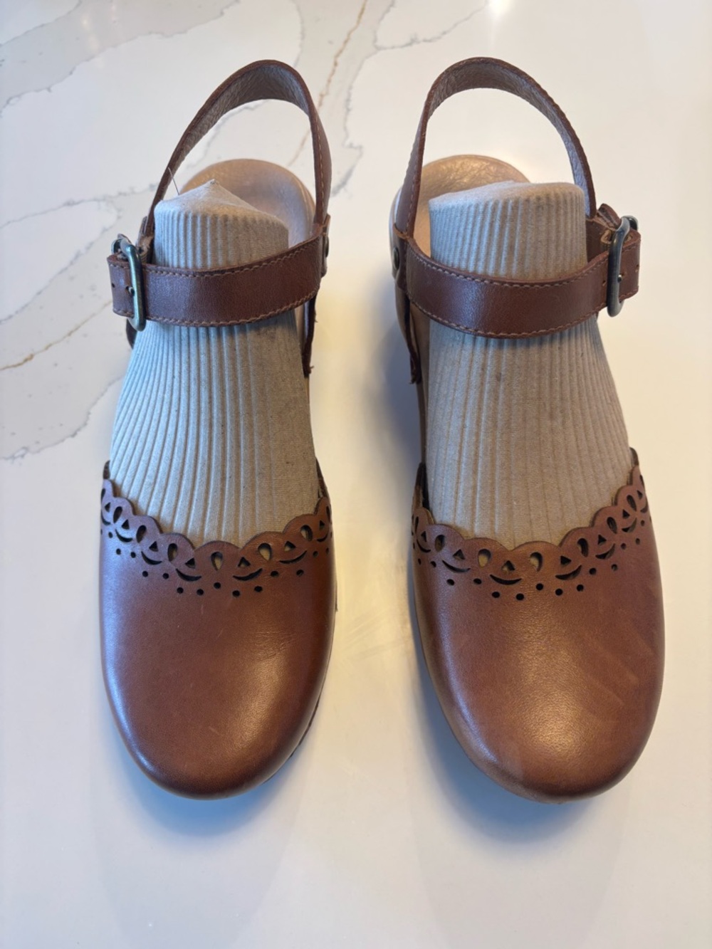 Dansko Leather Mary Jane Slingback Shoes (Size 39)